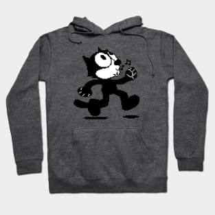 PIxelated Felix the Cat Hoodie